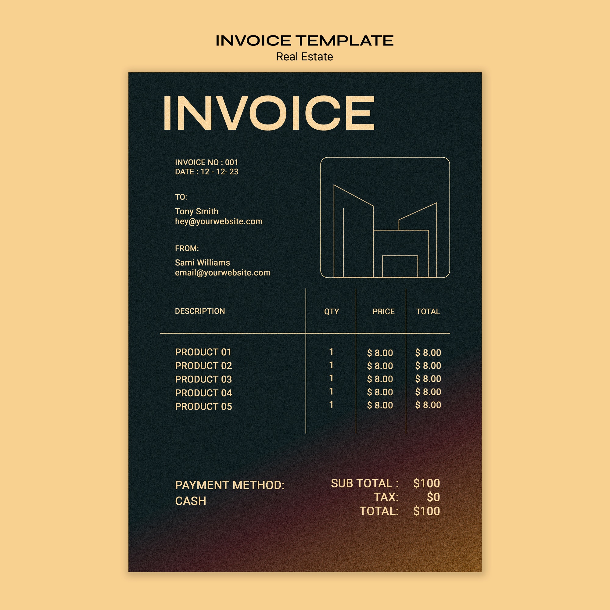 pricing brochure spread